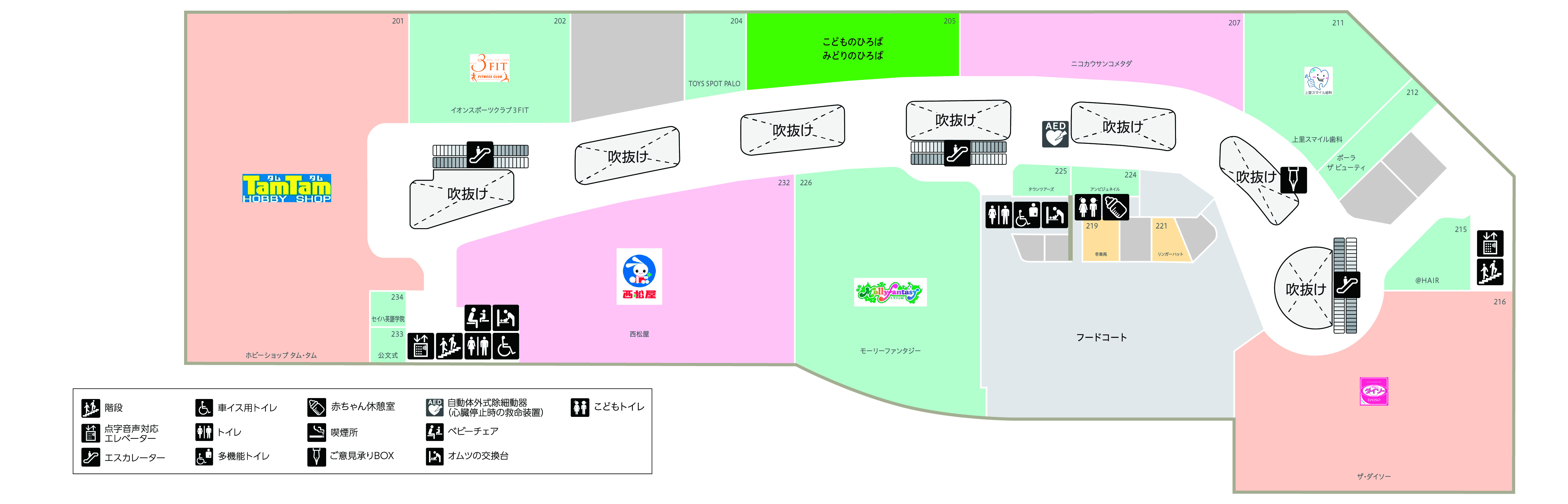 フロアガイド｜イオンタウン上里