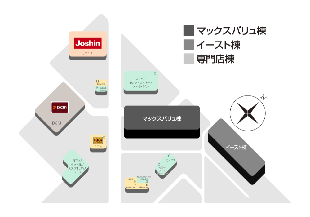 フロアガイド｜イオンタウン金沢示野