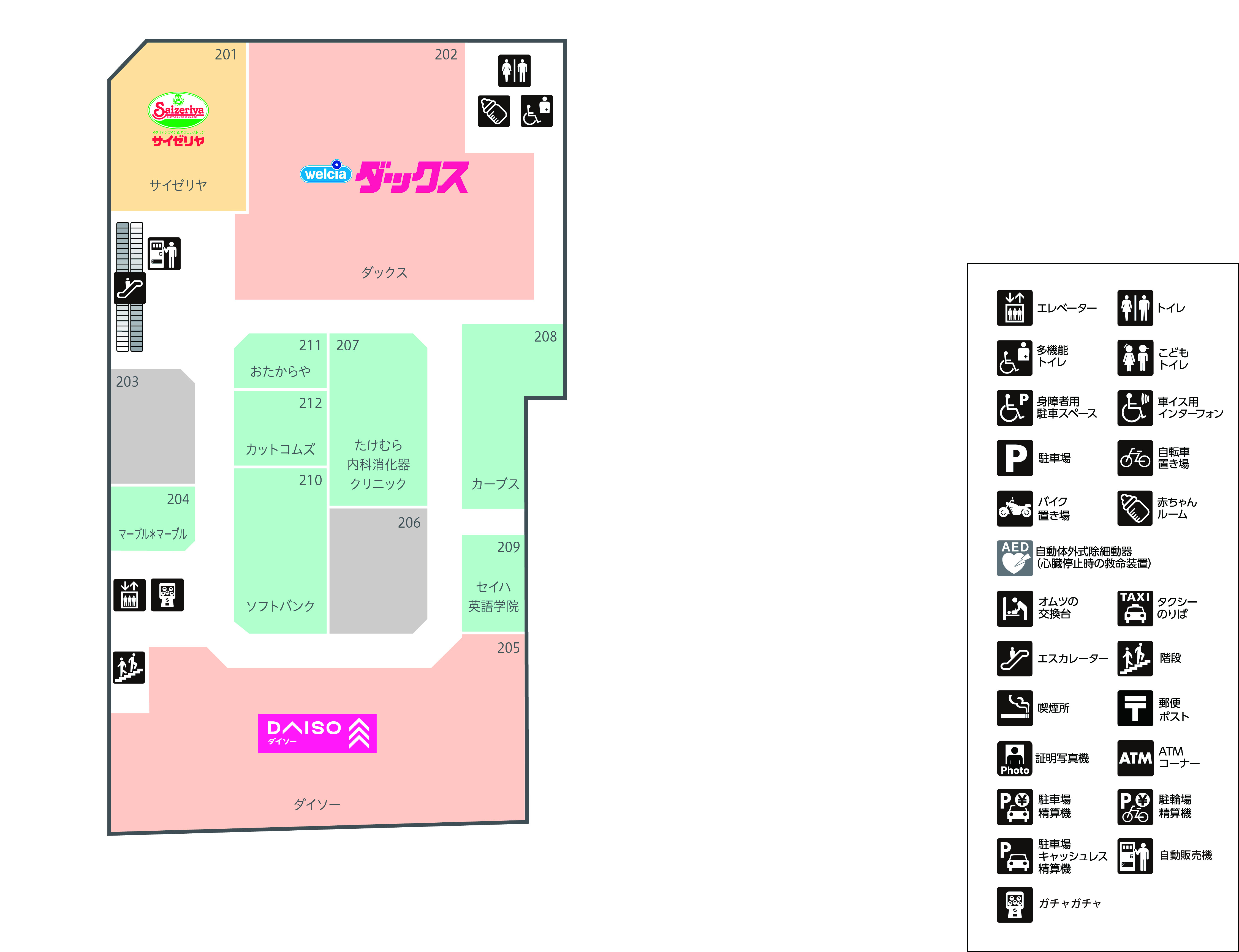 フロアガイド｜イオンタウン山科椥辻