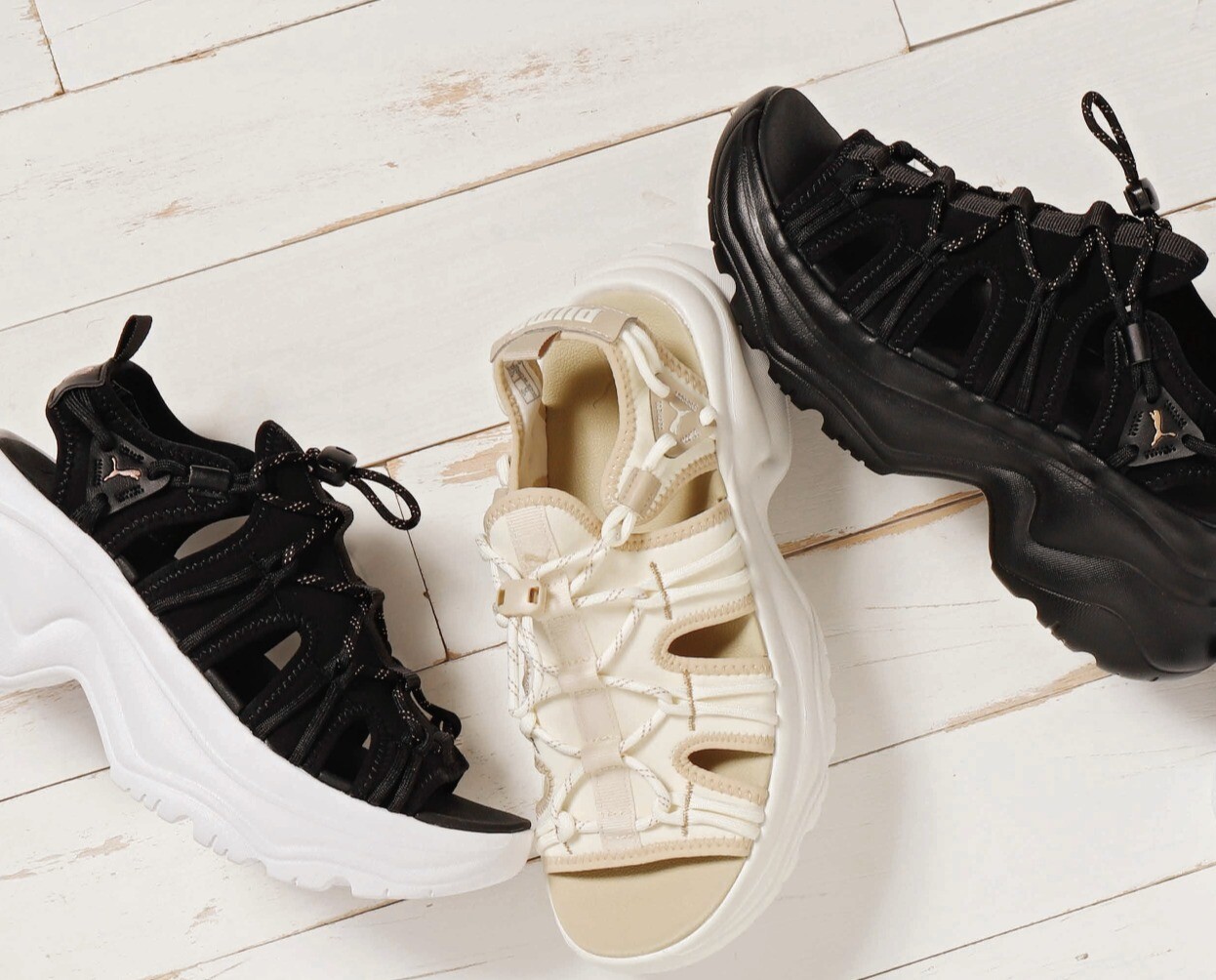 お値下！美品⋆PUMA CILIA WEDGE SANDAL 37 - メルカリ