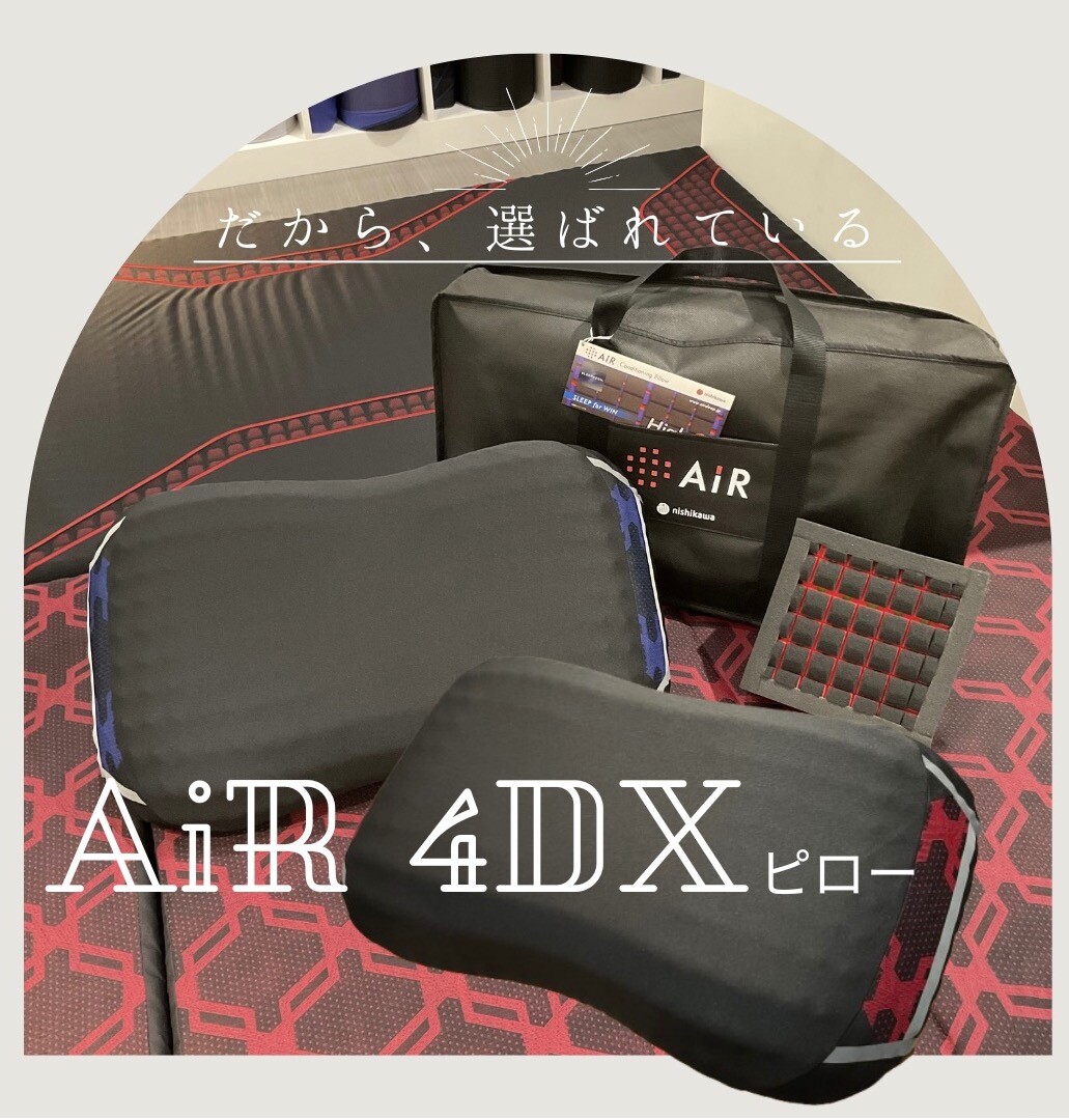 AiR 4DXピロー エアー4DX] ピロー （低め）62×38×11cm レッド（低め） 側地