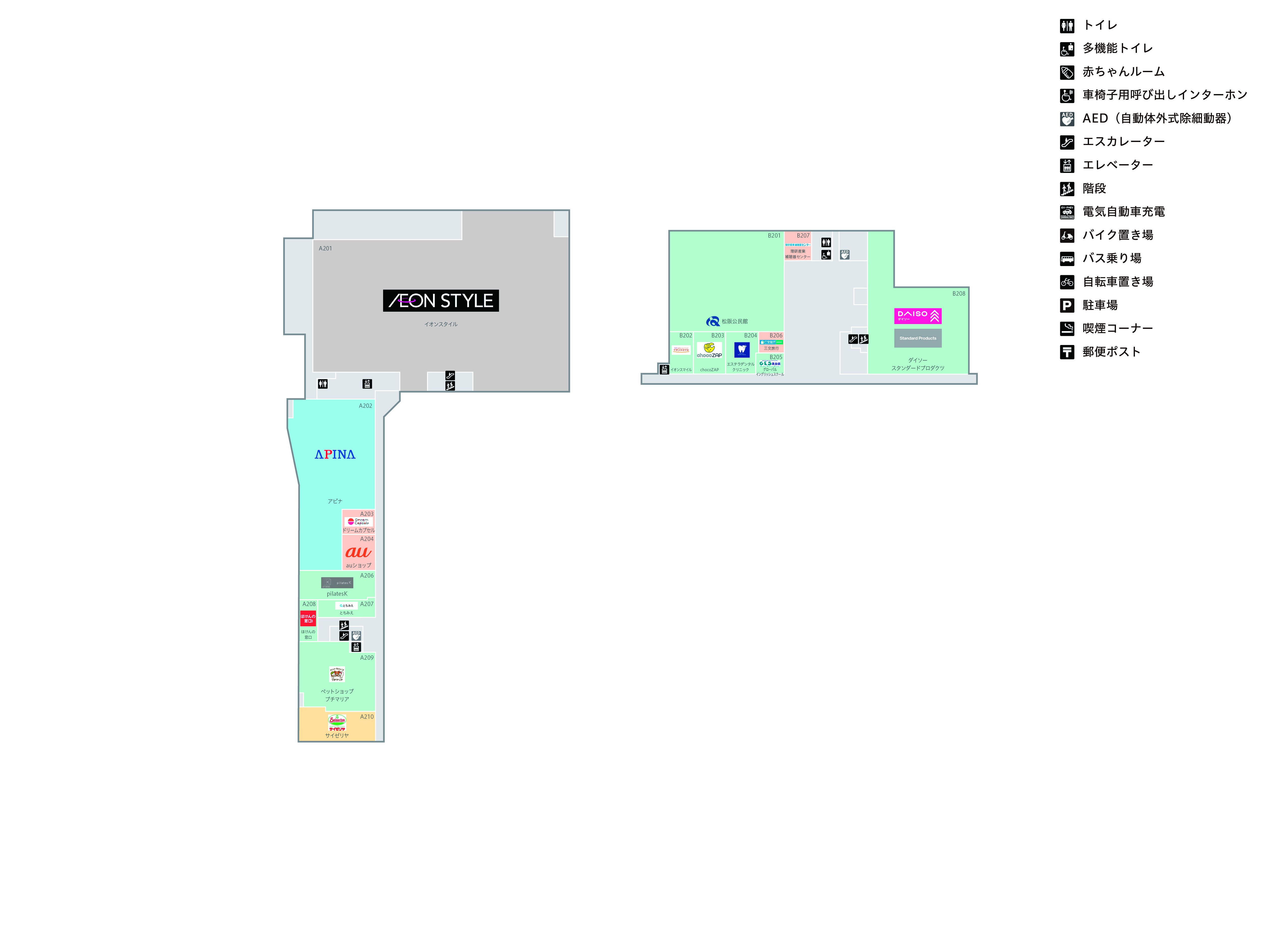 フロアガイド｜イオンタウン松阪船江