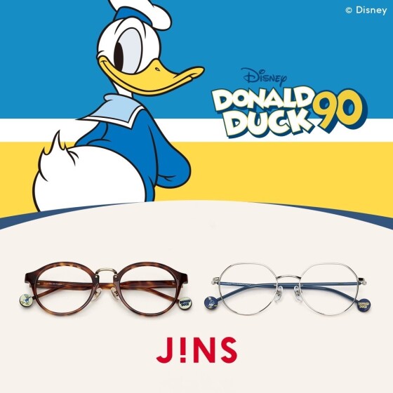 JINSにドナルドダックデザインのメガネが6月8日に登場！