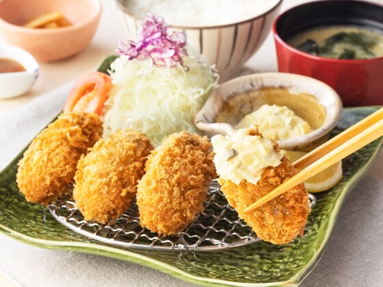 大粒牡蛎フライ定食のご案内