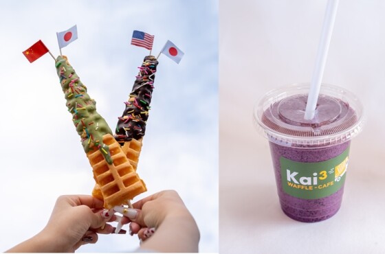 キッチンカー【Kai ³ Waffle-Cafe】