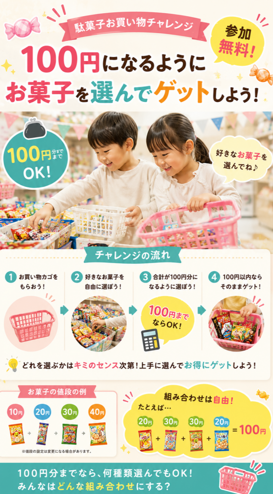 駄菓子お買物チャレンジ！