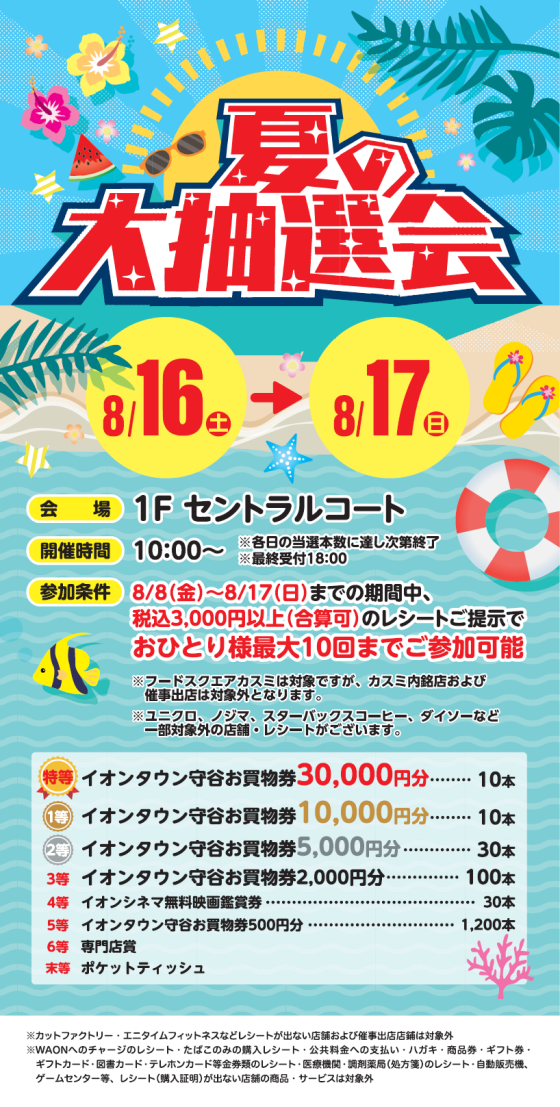 夏の大抽選会
