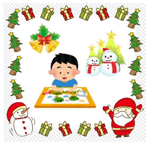 クリスマスぬりえコンテスト開催‼　作品大募集♪