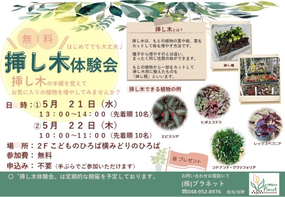 挿し木体験会