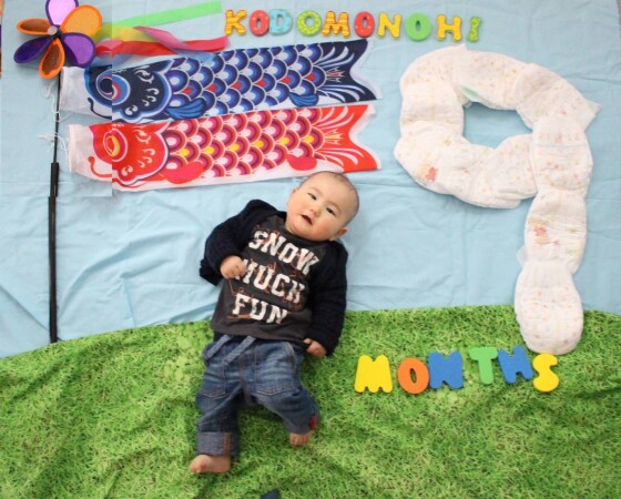 こいのぼりベビーアート撮影も♪　季節の手形足形アートと親子時間