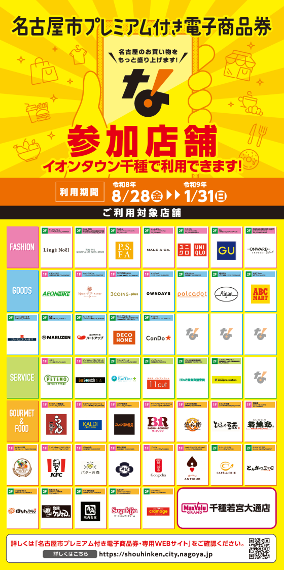 名古屋市プレミアム付き電子商品券