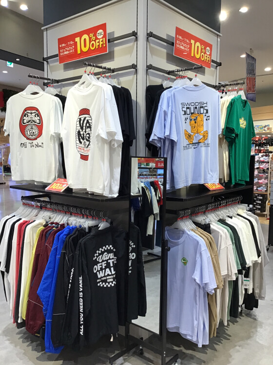 期間限定！　カジュアルウェア　SALE商品レジにてさらに　10%OFF！
