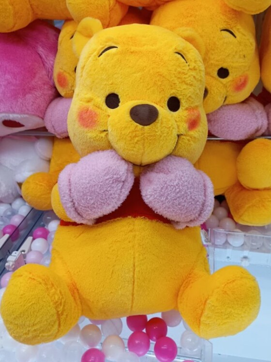✨新着景品情報✨くまのプーさん　ＦｕｋｕＦｕｋｕ　ウィンター超超ＢＩＧぬいぐるみ
