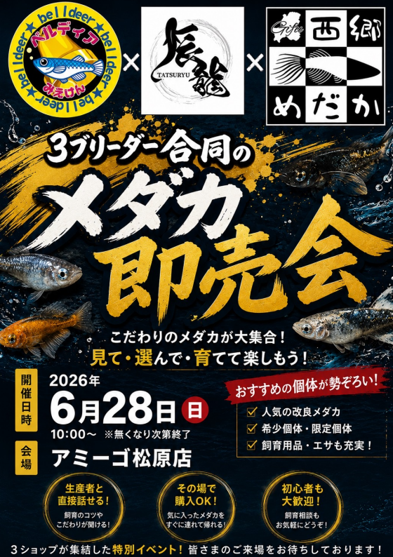 メダカ即売会