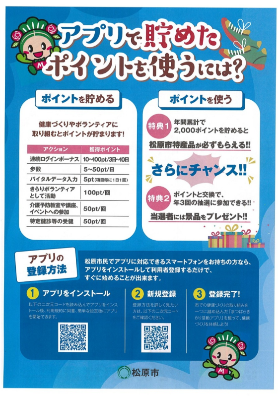 まつばらきらり活動アプリ