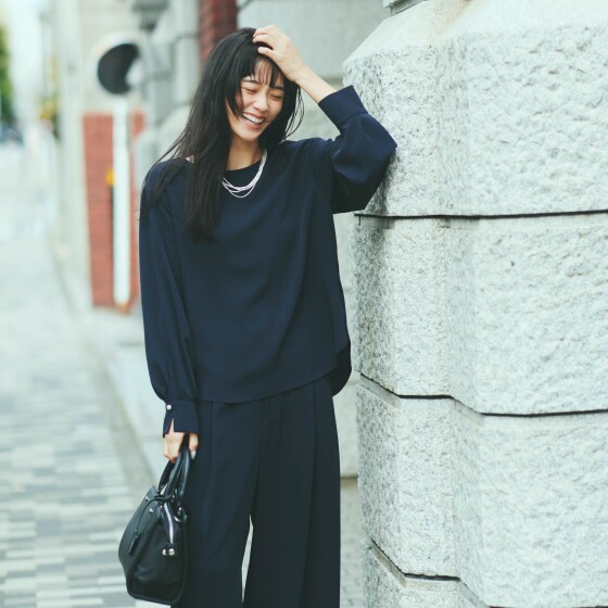 パールボタンブラウス★