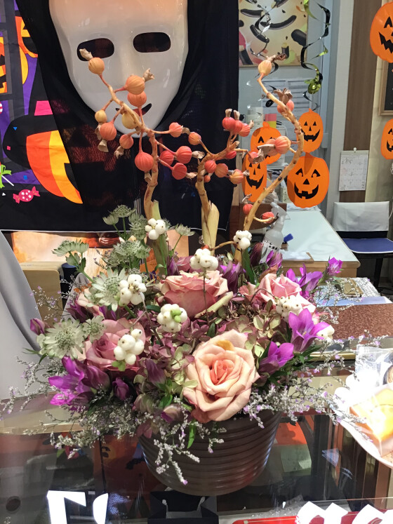 🎃ハロウィン🎃お花 (生花)を 戴きました