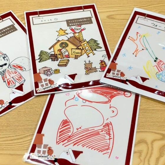 クリスマスの絵を描いて無印良品を飾ろう2025
