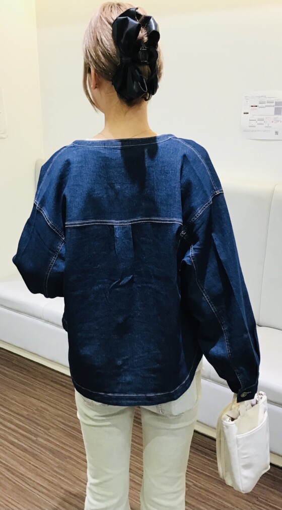 今着れるデニムブルゾン