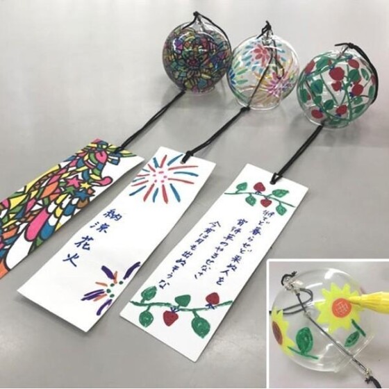 お絵描き風鈴をつくろう！