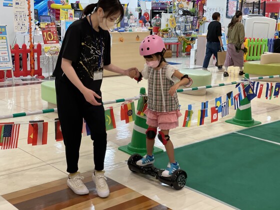 親子でチャレンジ！ミニセグウェイを乗りこなそう！