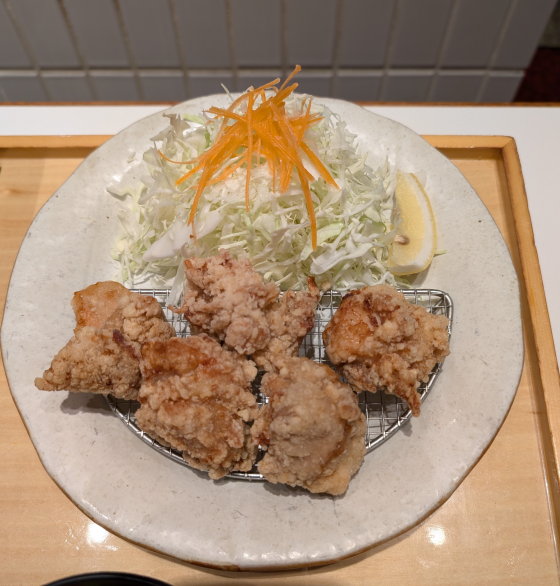 五穀の鶏の竜田揚げ定食