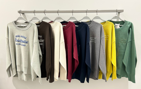 【GLOBAL WORK】カラー豊富なスウェットライクニット❤️