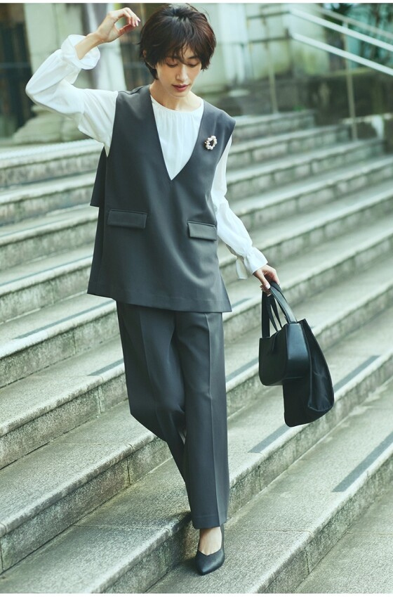 【GLOBAL WORK】着回し力抜群機能性セットアップ