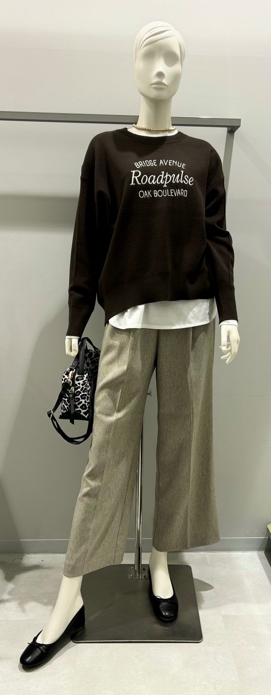 【GLOBAL WORK】カラー豊富なスウェットライクニット❤️