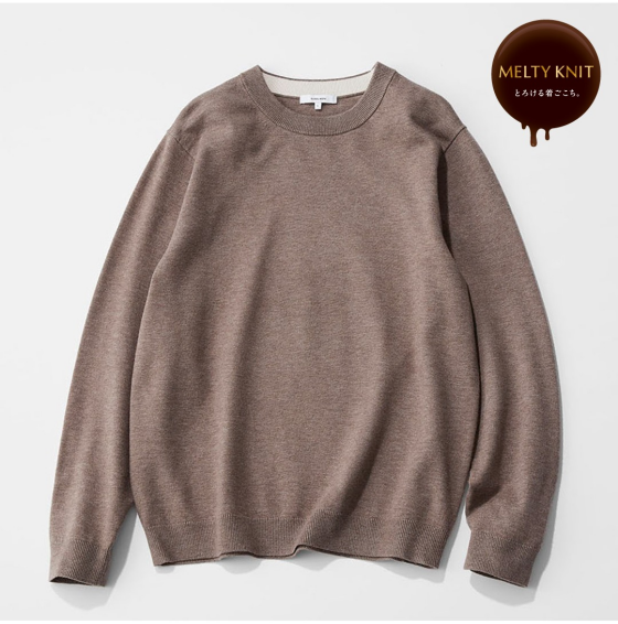 【GLOBAL WORK】とろける着ごこち。メルティニットシリーズ
