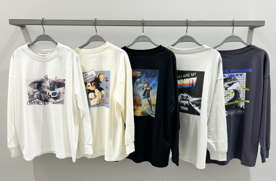 人気のムービーTシャツもロンTに‼️