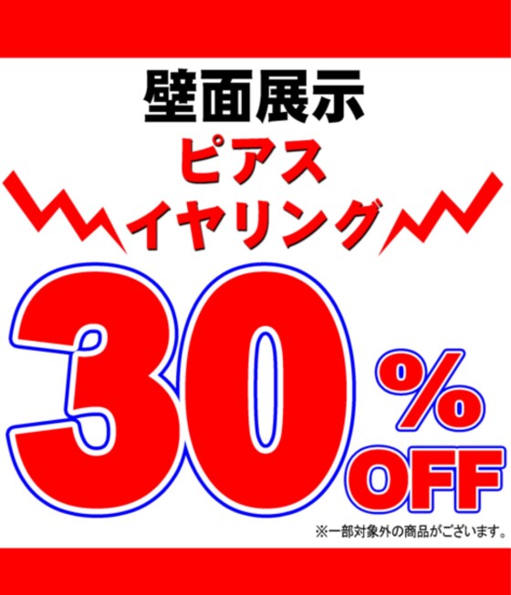 壁画展示ピアス　イヤリング　割引30%から80%
