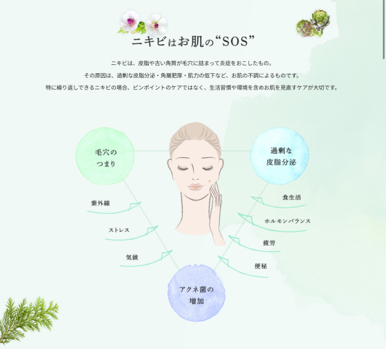 ニキビ悩みに、さようなら☘️