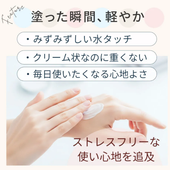 まるで水のヴェール👀❓新発売👏石けんでオフできてウォータープルーフ低刺激水膜UV登場！