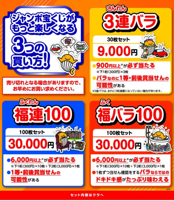 ドリームジャンボ宝くじ発売開始
