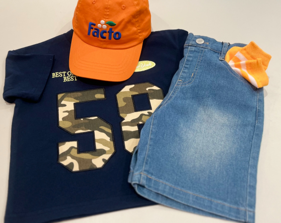 半袖Tシャツ×ハーフパンツ♪