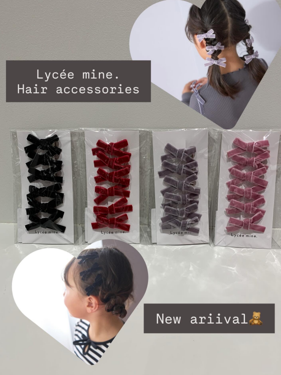 ヘアアクセサリーが入荷しました☆彡