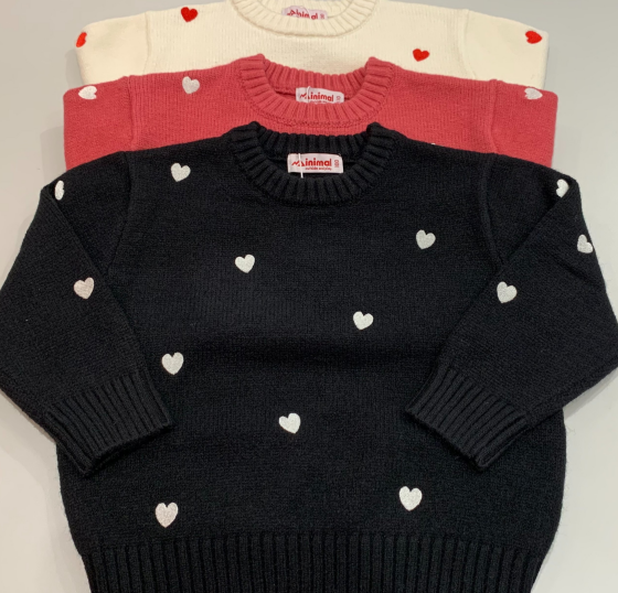 Ｍinimal💛ハート刺繍ニット＆ラップパンツコーデ☝