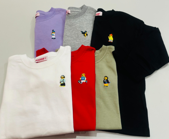 Minimalのクマ刺繍ロンT＆トレーナー入荷☆彡