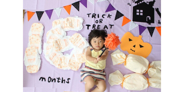 ハロウィンベビーアート撮影も♪　季節の手形足形アートと親子時間