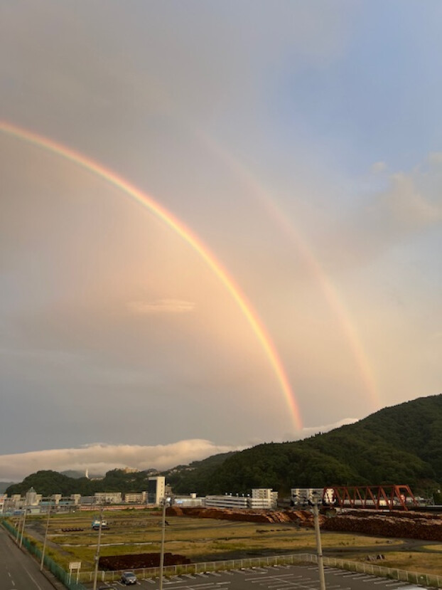 綺麗な虹が出ました♪