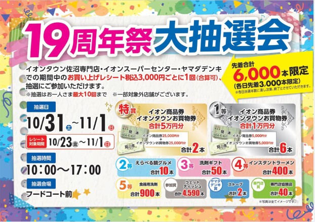 19周年祭大抽選会