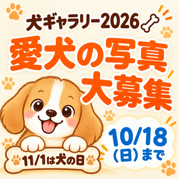 犬ギャラリー2026写真大募集！