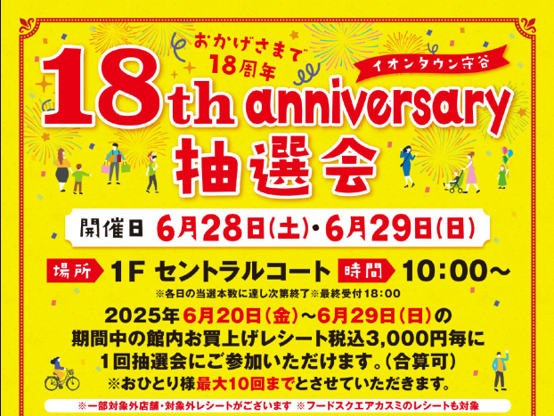 18th anniversary抽選会