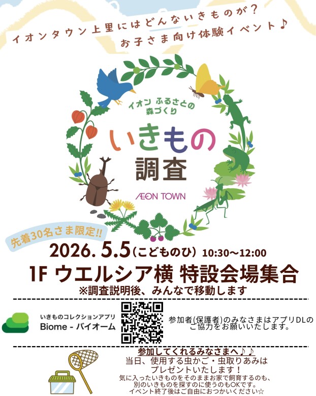 🌱いきもの調査を実施します🌱