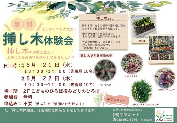 挿し木体験会