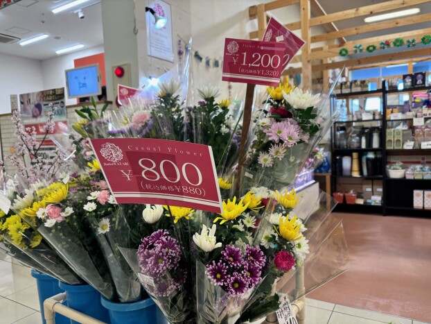 春のお彼岸に。お花取り揃えております！