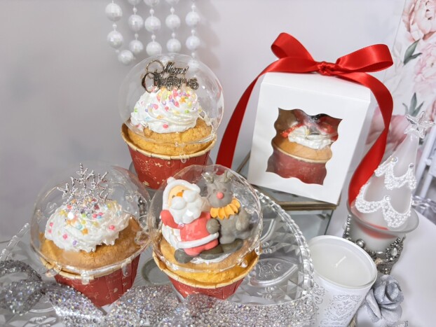 かわいくデコって、ラッピング♪　クリスマスシュガードームを作ろう