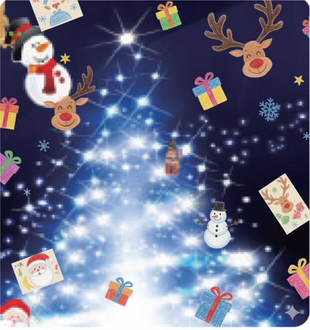 クリスマスデジタルアート