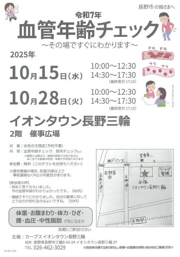 血管年齢チェック　開催